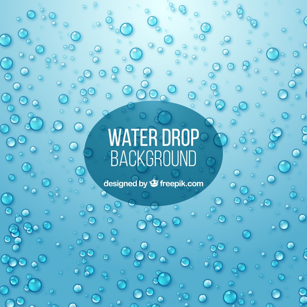 Water drops background in realistic style