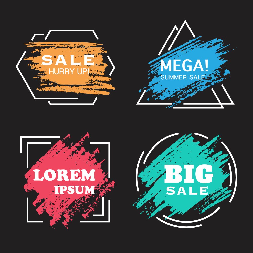 watercolor sales banner