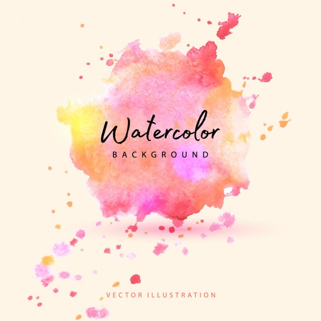 Watercolor stain with warm tones