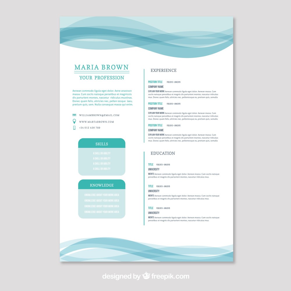 Wavy cv design