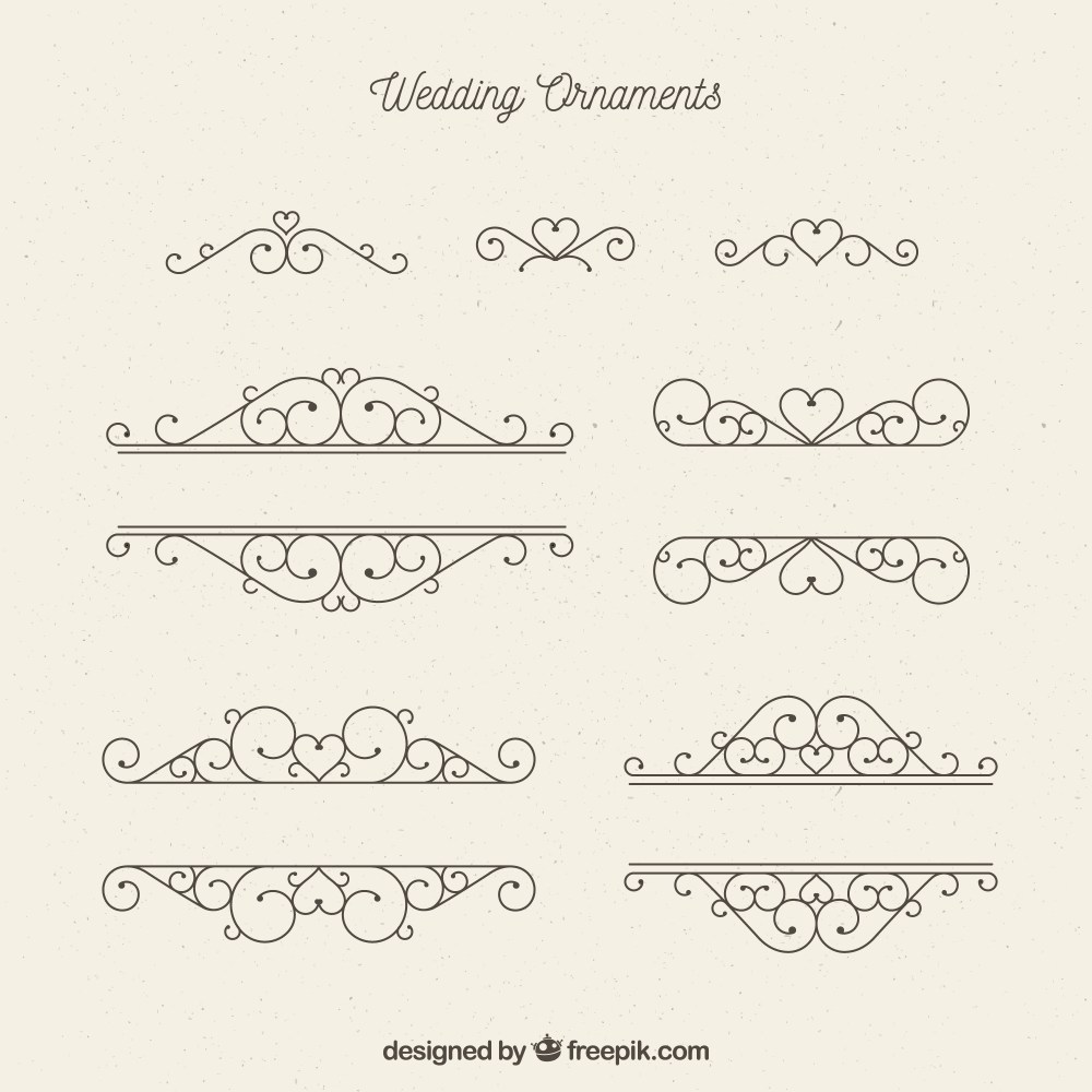 Wedding ornament set