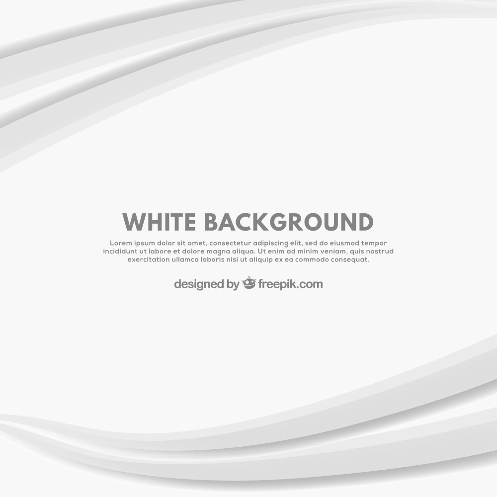 White background with curves