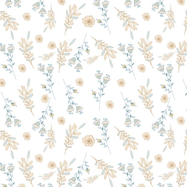 White floral pattern