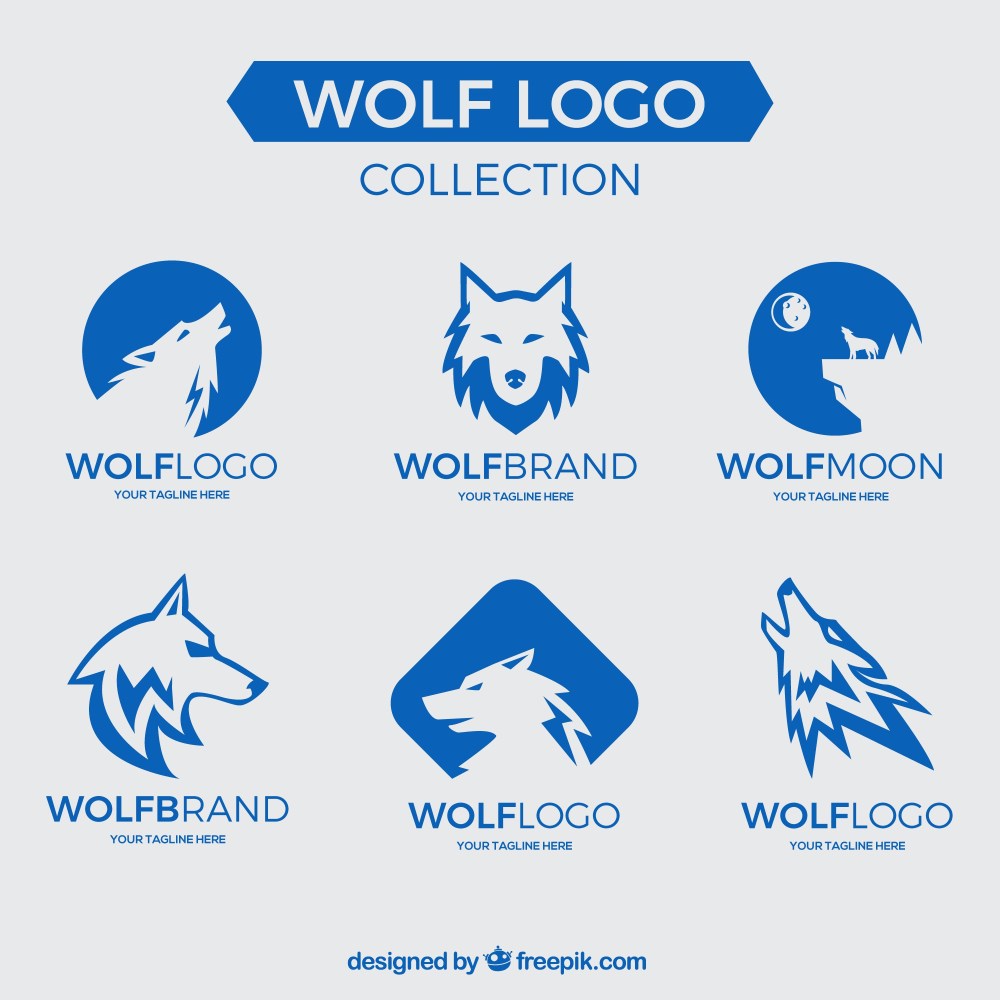 Wolf logo collection