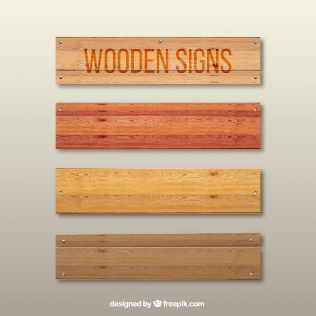 Wooden signs
