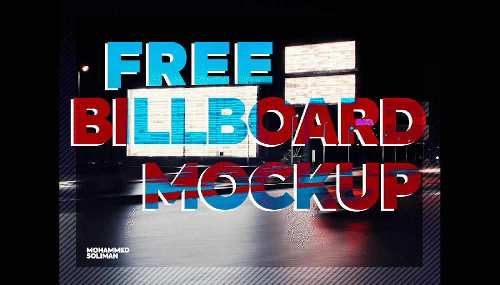 FREE REALISTIC BILLBOARD MOCKUP