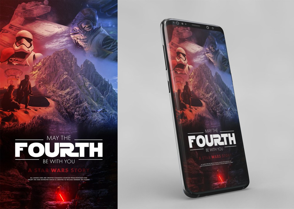Free Phone Wallpaper May the Fourth Be With You