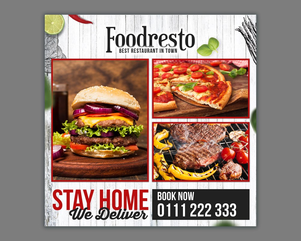 Free Download Food Menu for Social Media Post