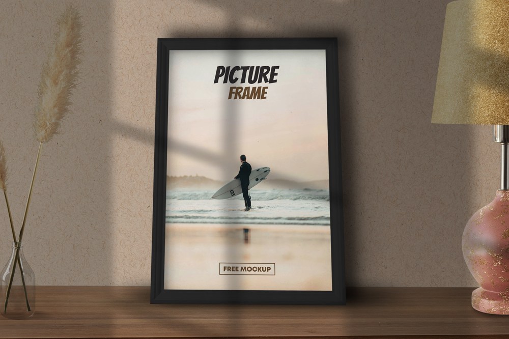 Picture Poster Frame Free Mockup