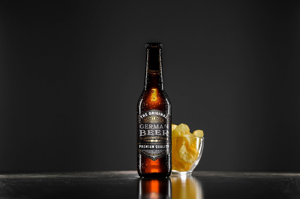 Free Beer Bottle Mockup