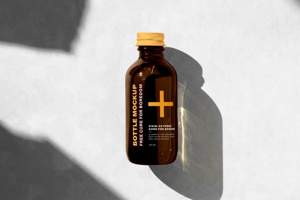 Bottle PSD Mockup — Mr.Mockup