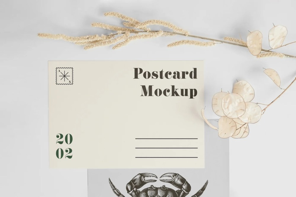 A5 Postcard with Envelope Mockup — Mr.Mockup | Graphic Design Freebies