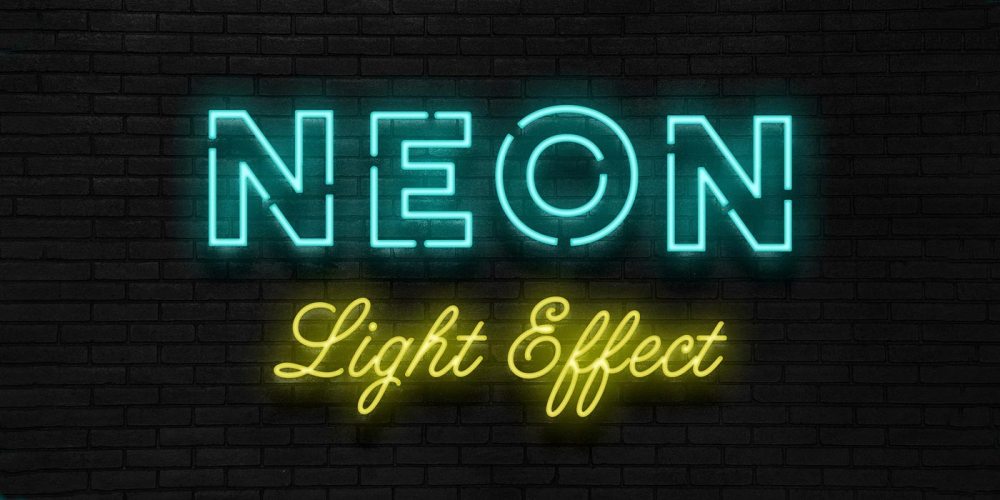 Freebie: Realistic Neon Sign Effect