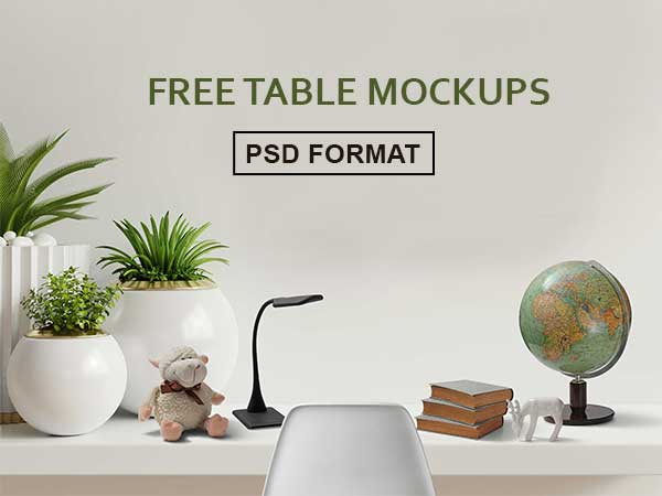 Table Mockups - FREE PSD Mockups; Instant Download | DealFuel