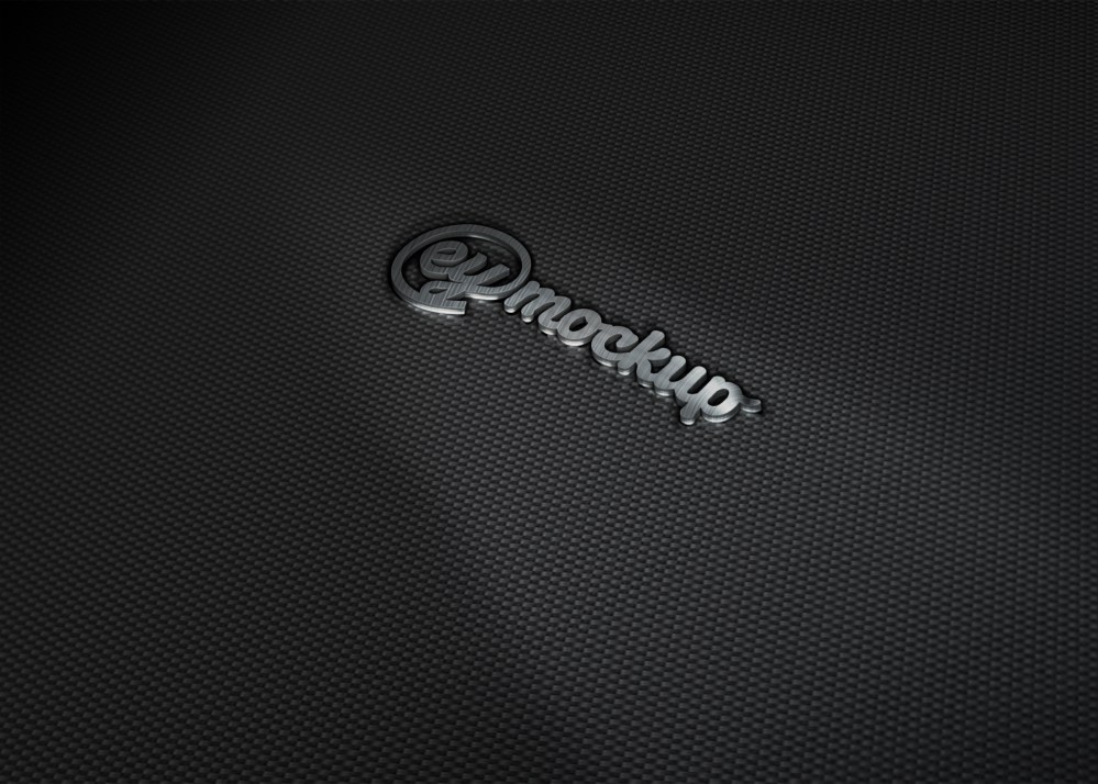 Steel 3D Logo Mockup | eyMockup