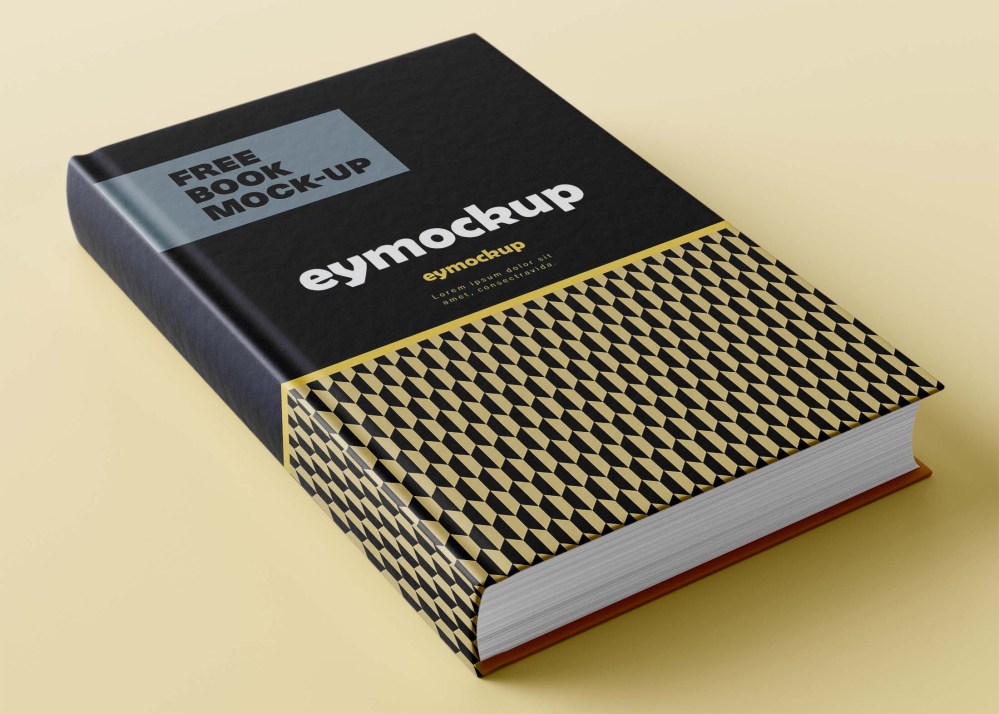 Free Branding Book Cover Mockup | eyMockup