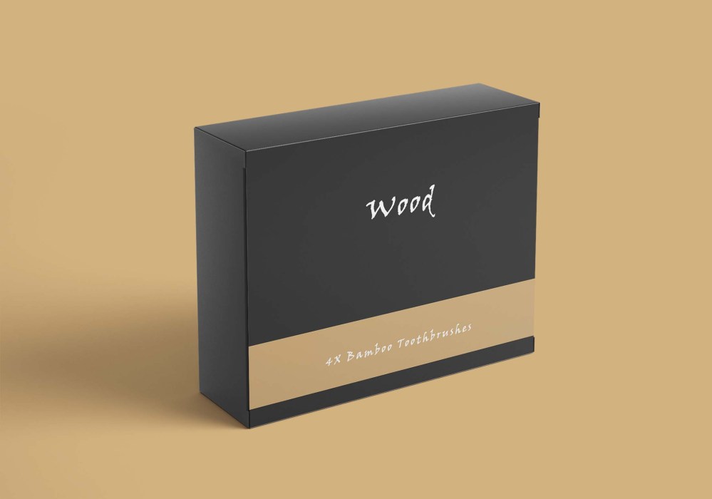 Free Premium Label Box Mockup | eyMockup