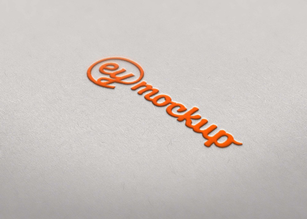 Embross Logo Mockup | eyMockup