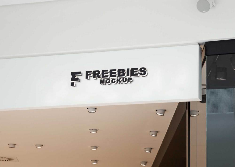 Office Signage Mockup - Freebies Mockup