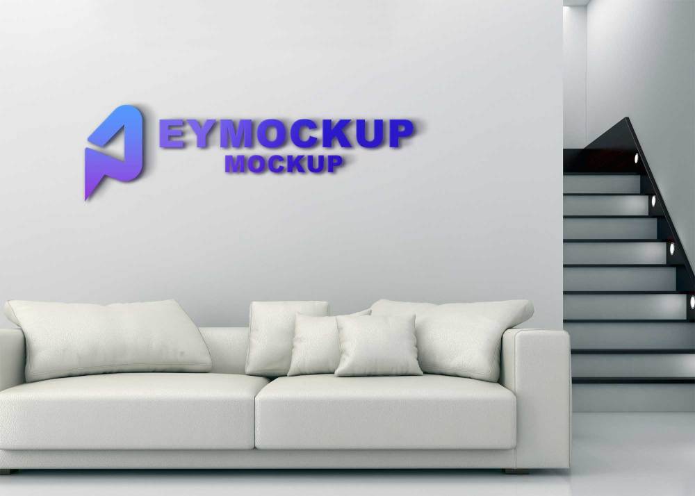 Event 3D Logo Mockup - Freebies Mockup