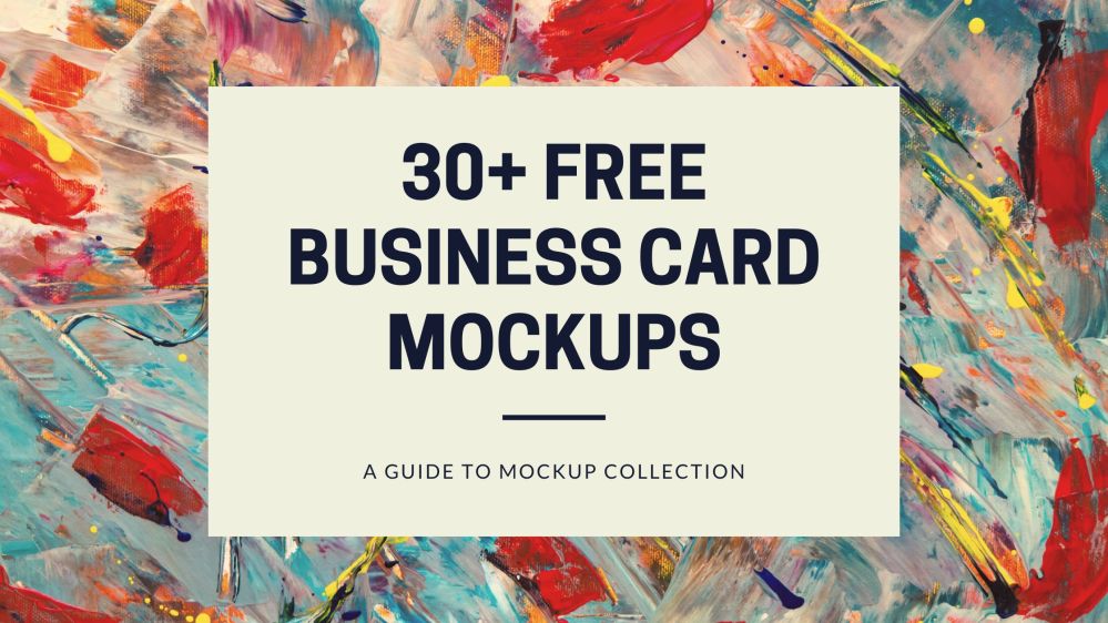 30+ Free Business Card Mockup - Freebies Mockup