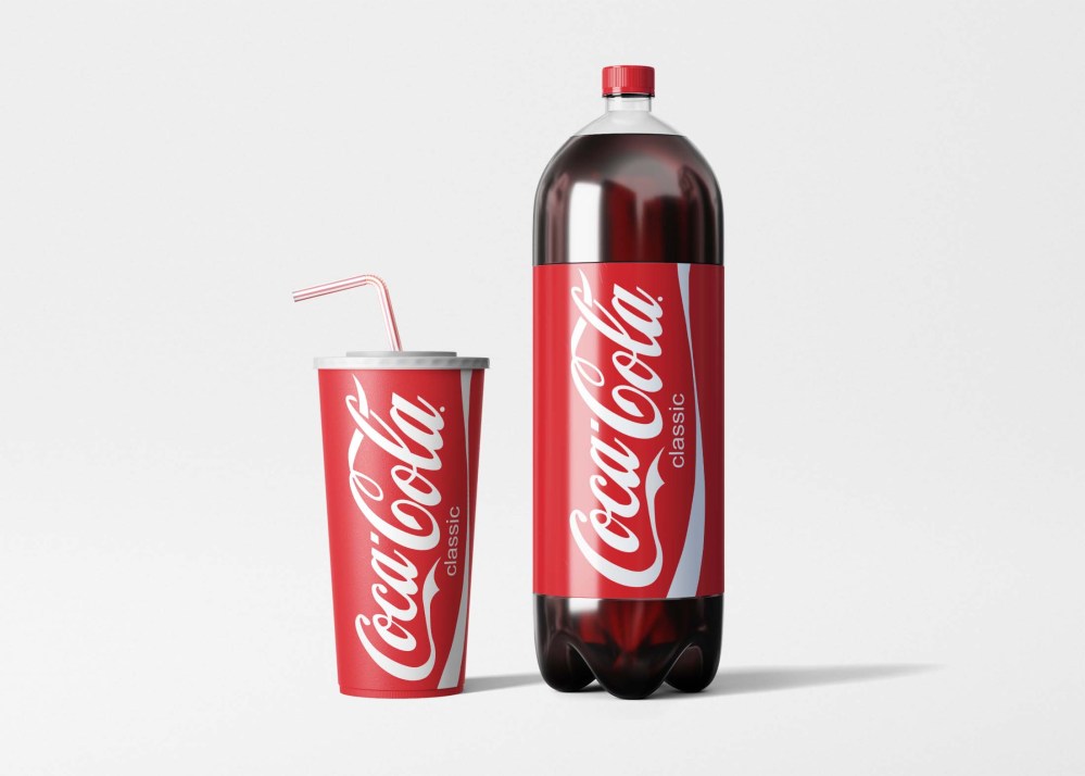 Cocacola Branding Mockup - Freebies Mockup