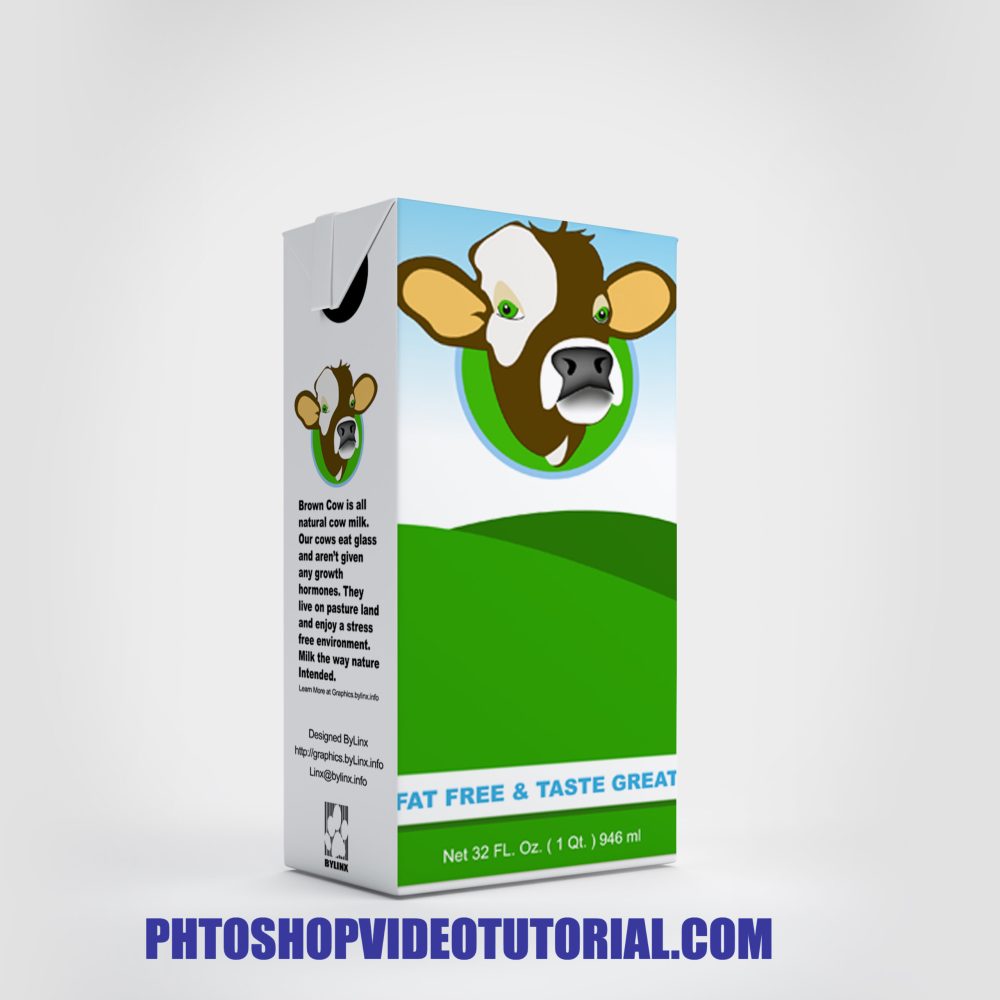 Milk Box Packaging Mockup