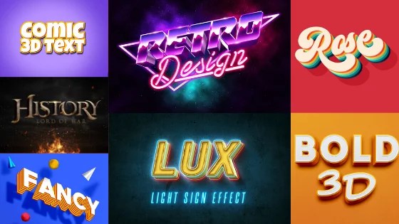 10 Free Photoshop 3D Text Effects (2021) - Graphic Pie