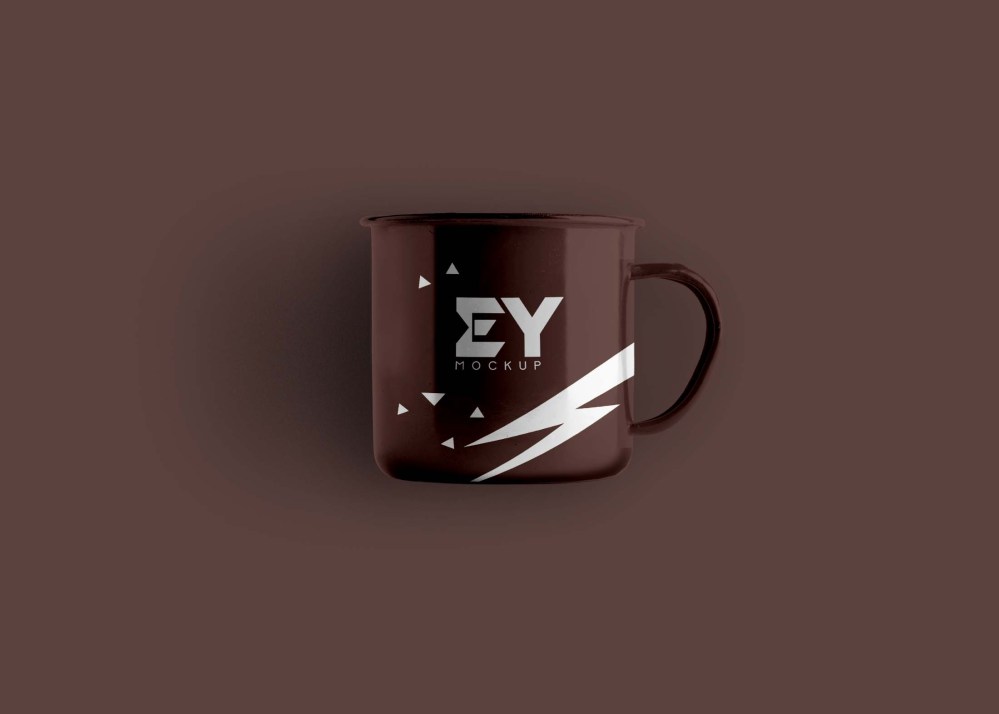 Enamel Mug Mockup