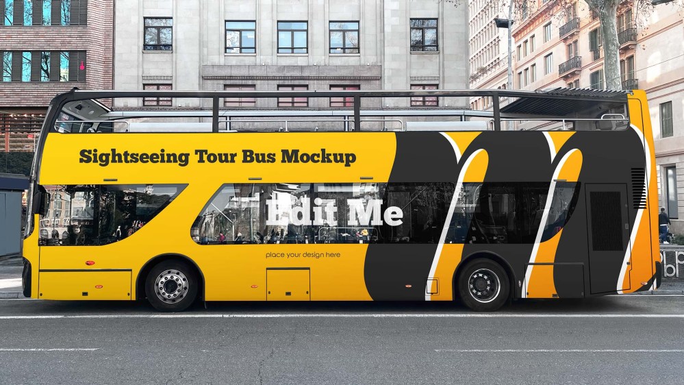 Tour Bus Mockup
