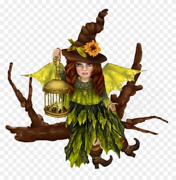 0 1469f1 2b7f6878 Orig - Halloween Tote Bag With Woodland Fairy, Natural