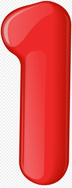 0 Clip art - red numbers 