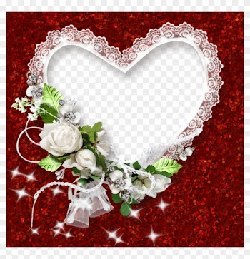 0, - Heart Shape Frame Png