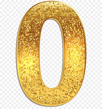 0 Number Clip art - Number Zero Gold Shining PNG Clip Art Image 