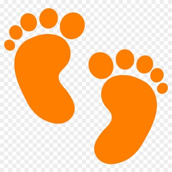 00, We Break Off Into Math Rotations/centers - Baby Feet Silhouette Png