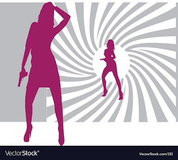 007 bond girls vector image