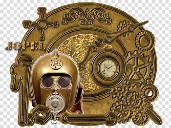 01504 Gold Helmet Smoke, gold transparent background PNG clipart