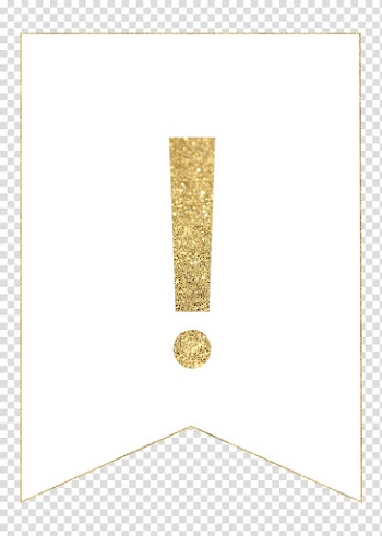 01504 Rectangle Brass, Gold letter Banner transparent background PNG clipart