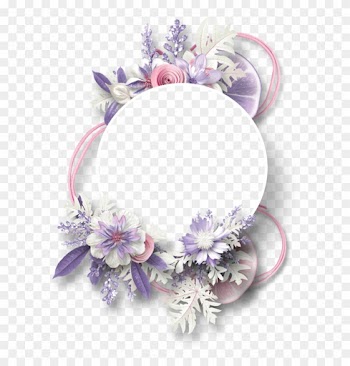 061ed113 - Floral Circular Border Png