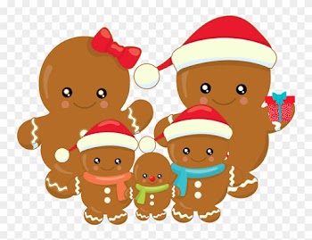 1/3 - Daughter Christmas Gingerbread Girl Card