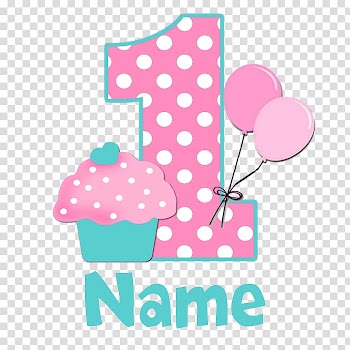 1, cupcake, and balloon signage, T-shirt Cupcake Birthday Bib , 1st birthday transparent background PNG clipart
