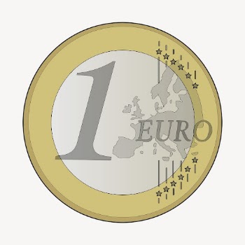 1 Euro coin clipart, collage | Free PSD - rawpixel