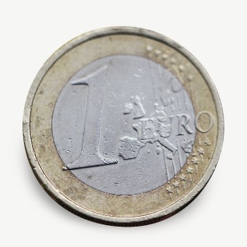 1 Euro coin collage element | Free PSD - rawpixel