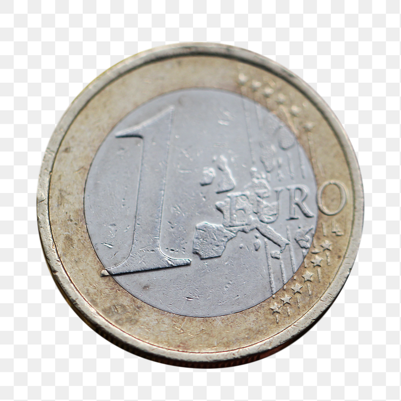 1 Euro coin png sticker, | Free PNG - rawpixel