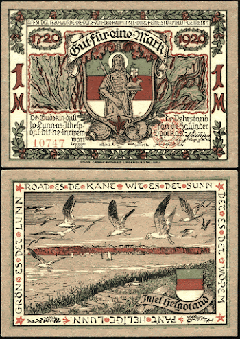 1 Mark Notgeld banknote of Heligoland, | Free Photo - rawpixel