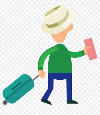 1 Of More - People With Luggage Cartoon