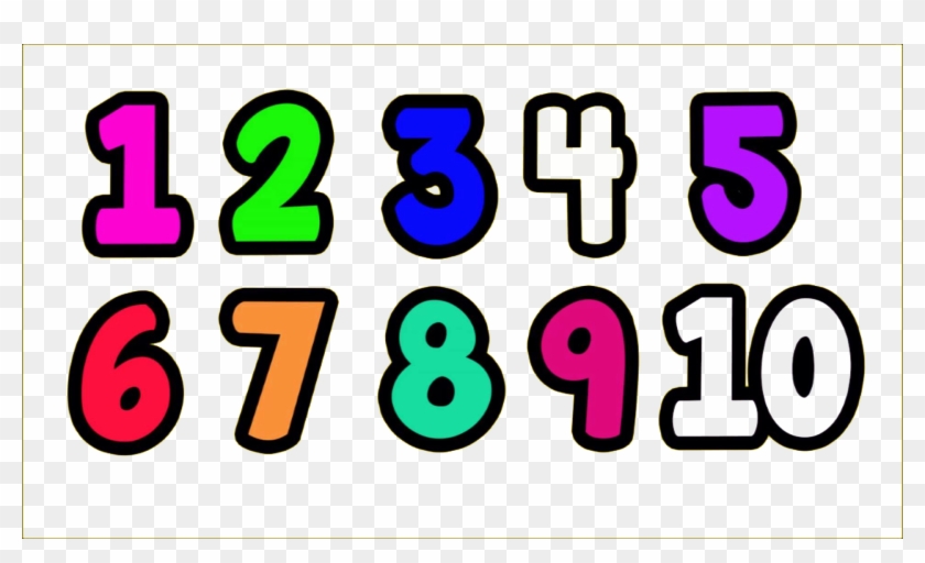 1 To 10 Numbers Transparent Png - Numbers 1 To 10