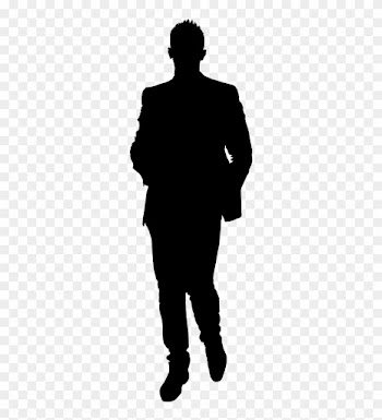 10 Man Standing Silhouette - Walking Away Silhouette Png