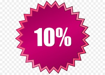 -10 Off Sale Label PNG Clip Art Image 