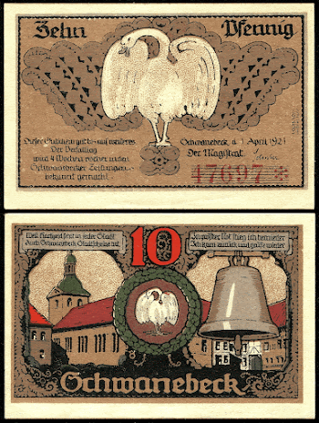 10 Pfennig "Notgeld" banknote of Schwanebeck, | Free Photo - rawpixel